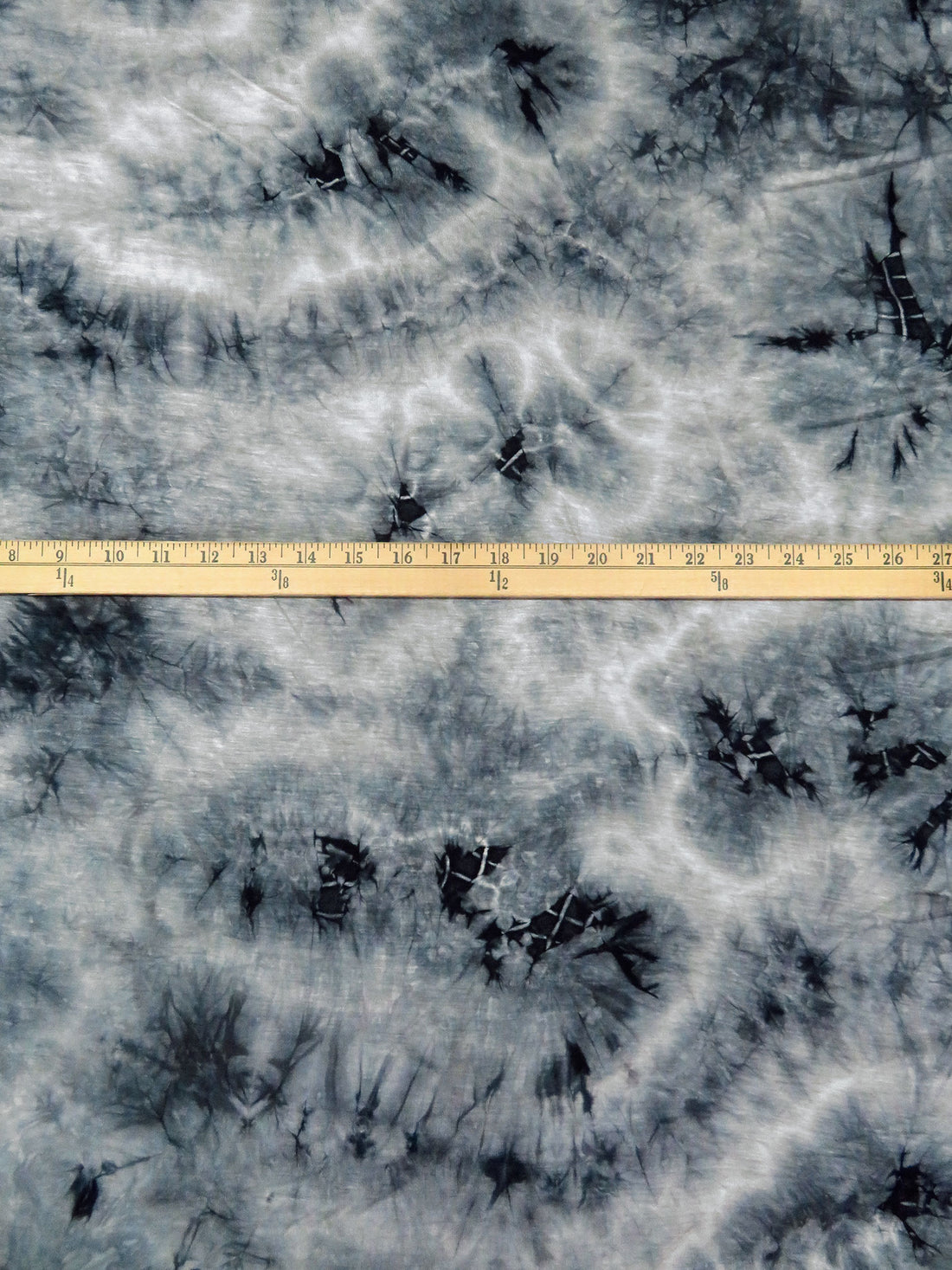 Stale Blue/Muted Dark Gray/Nightshade Blue Rayon/Lycra Tie-Dye Print Jersey Knit - 59W