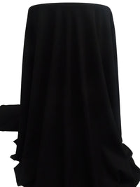 Black Cotton/Rayon/Lycra 2x3 Rib Knit 54W