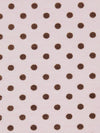 Ballet Pink/Coffee Brown Cotton/Lycra Mini Dot Print Jersey Knit 58W