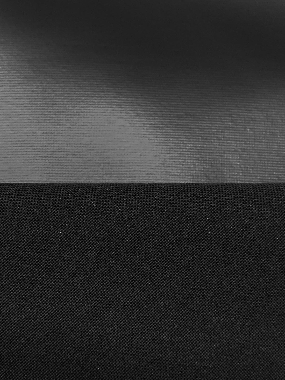 Black Polyester/Lycra Stretch Faux Leather Knit 57W