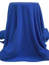 Deep Azure Blue Cotton/Polyester Terry Sweatshirt Fleece 56W