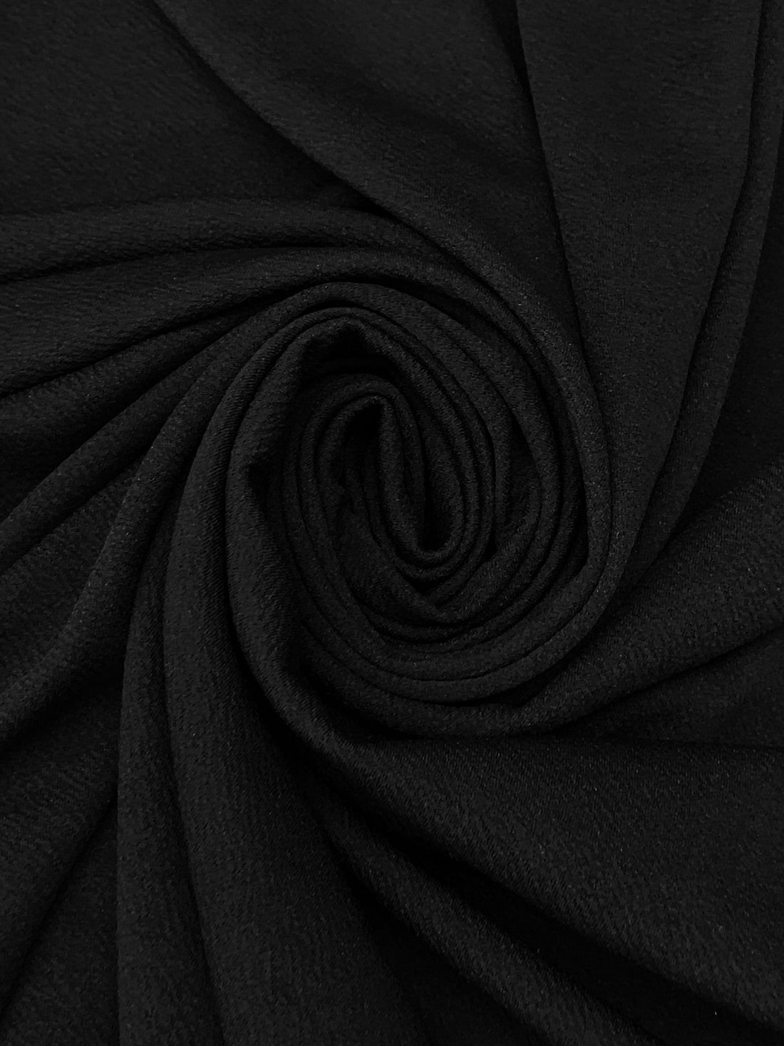 Black Polyester/Lycra Liverpool Double Knit 58W