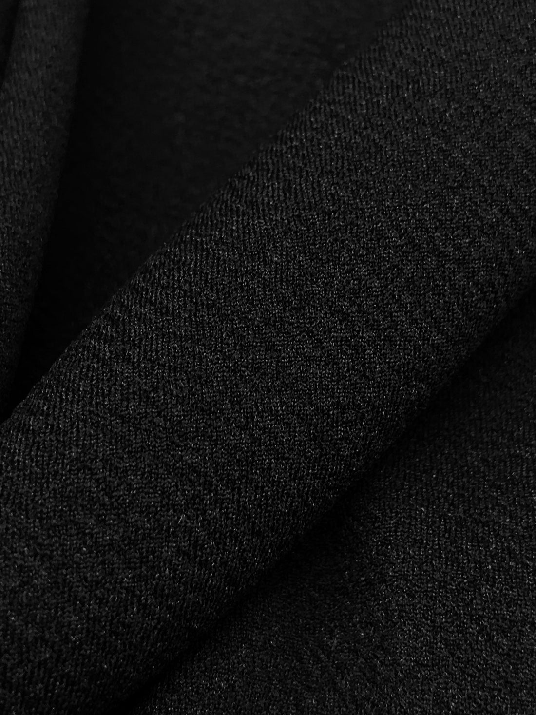 Black Polyester/Lycra Liverpool Double Knit 58W