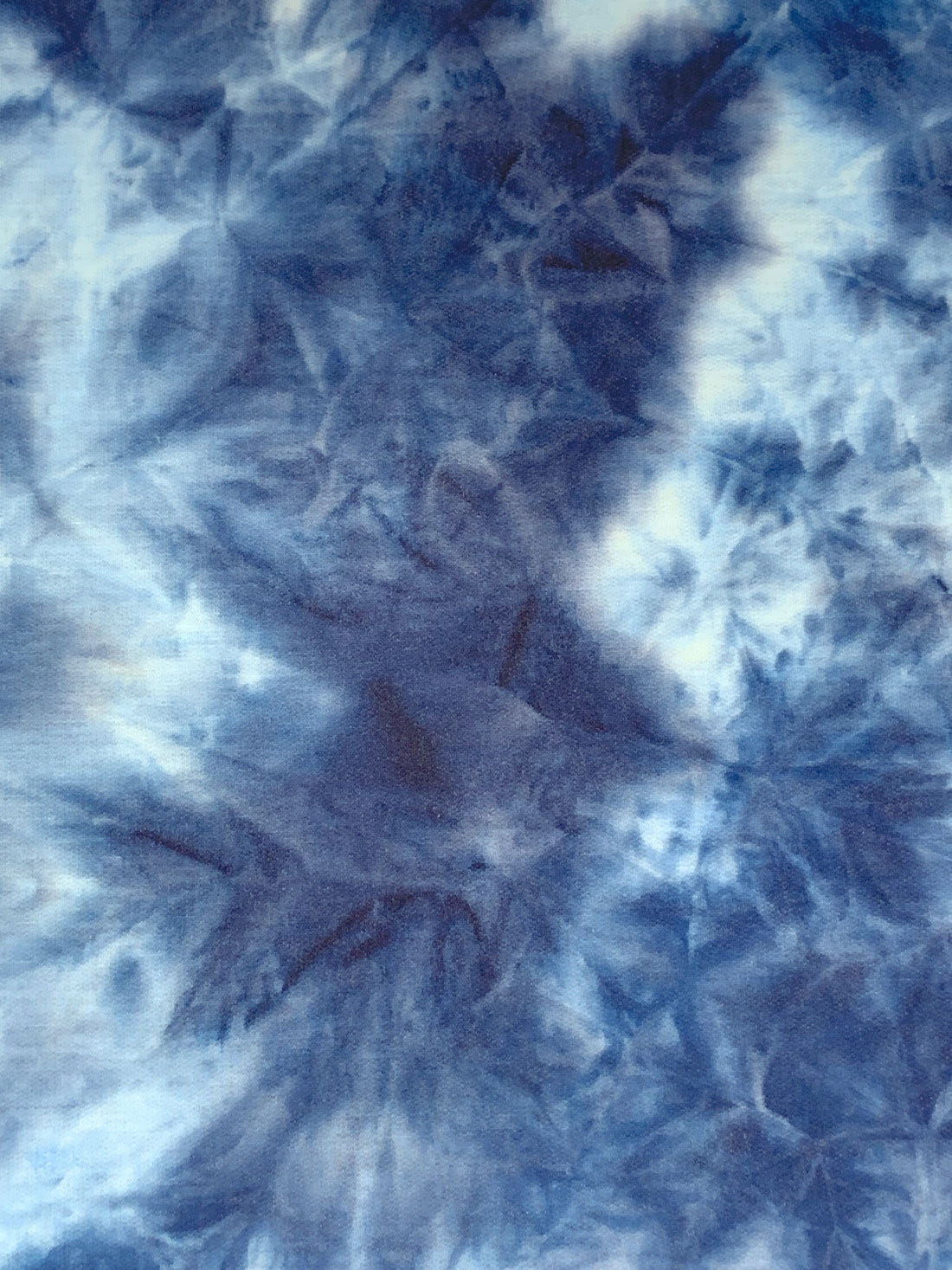 Dark Navy/Light Steel Blue/Multi Polyester/Lycra Tie-Dye French Terry Knit 59W