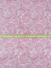 Baby Pink/Magenta/White 100% Cotton Ornate Floral Paisley Print Jersey Knit 62W