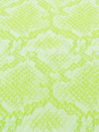 Apple Green/Pale Spring Bud Green 100% Polyester Animal Skin-Look Brocade 54W