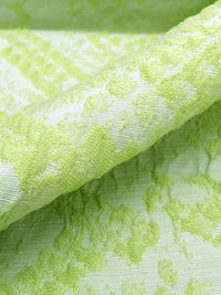 Apple Green/Pale Spring Bud Green 100% Polyester Animal Skin-Look Brocade 54W