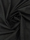 Dark Charcoal Gray Rayon/Nylon/Lycra Brushed Heathered Stretch Bengaline Suiting - NY Designer - 58W