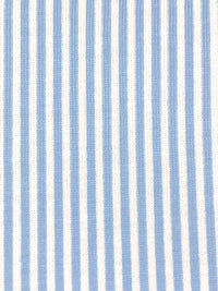 Sky Blue/White 100% Cotton Vertical Stripe Print Jersey Knit 60W