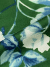 Dark Moss Green/White/French Blue/Multi Polyester/Lycra Floral Print Double Brushed Knit 56W