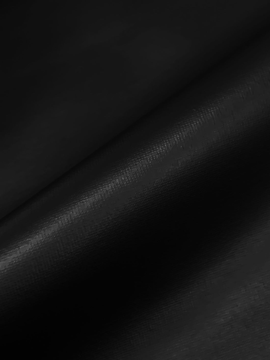 Raven Black Polyurethane/Lycra Faux Leather Knit 58W