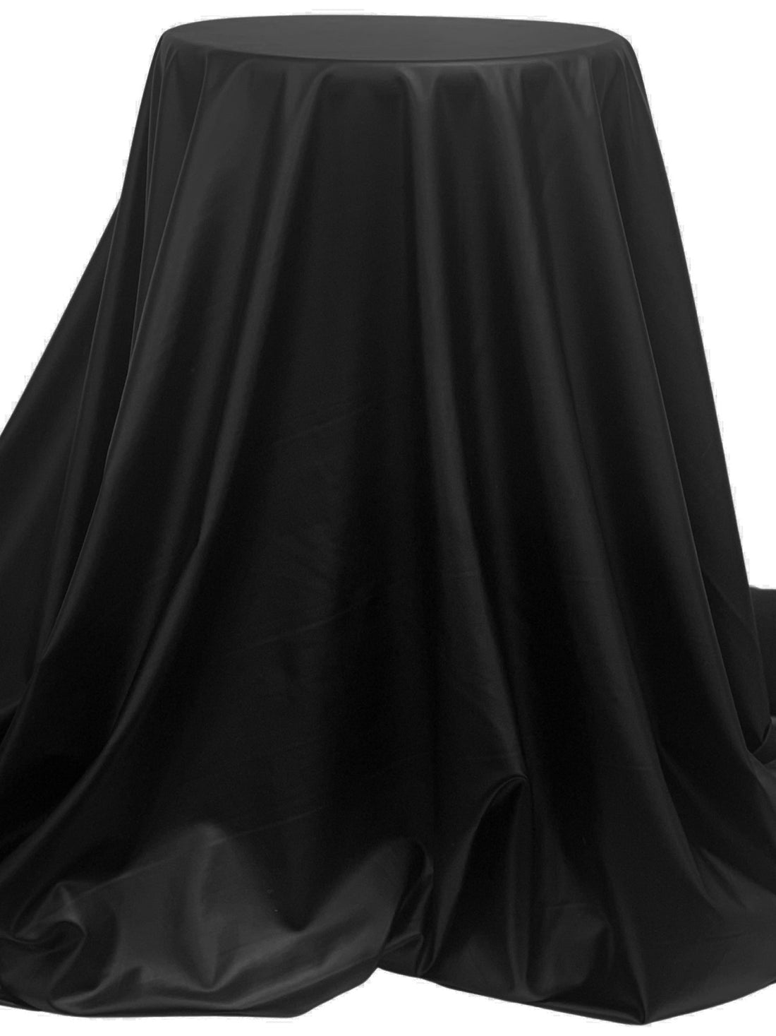 Raven Black Polyurethane/Lycra Faux Leather Knit 58W