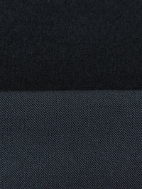 Dark Muted Navy Rayon/Nylon/Lycra Denim-Look Stretch Bengaline Suiting - NY Designer - 58W