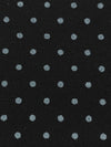 Black/Light Slate Gray Rayon/Nylon/Lycra Polka Dot Print Stretch Bengaline Suiting - NY Designer - 58W