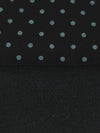 Black/Light Slate Gray Rayon/Nylon/Lycra Polka Dot Print Stretch Bengaline Suiting - NY Designer - 58W