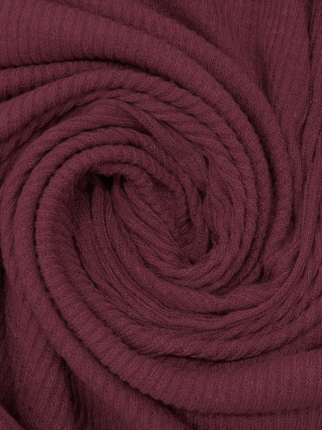 Deep Cranberry Polyester/Rayon/Lycra Rib Sweater Knit - Michael Stars - 46W