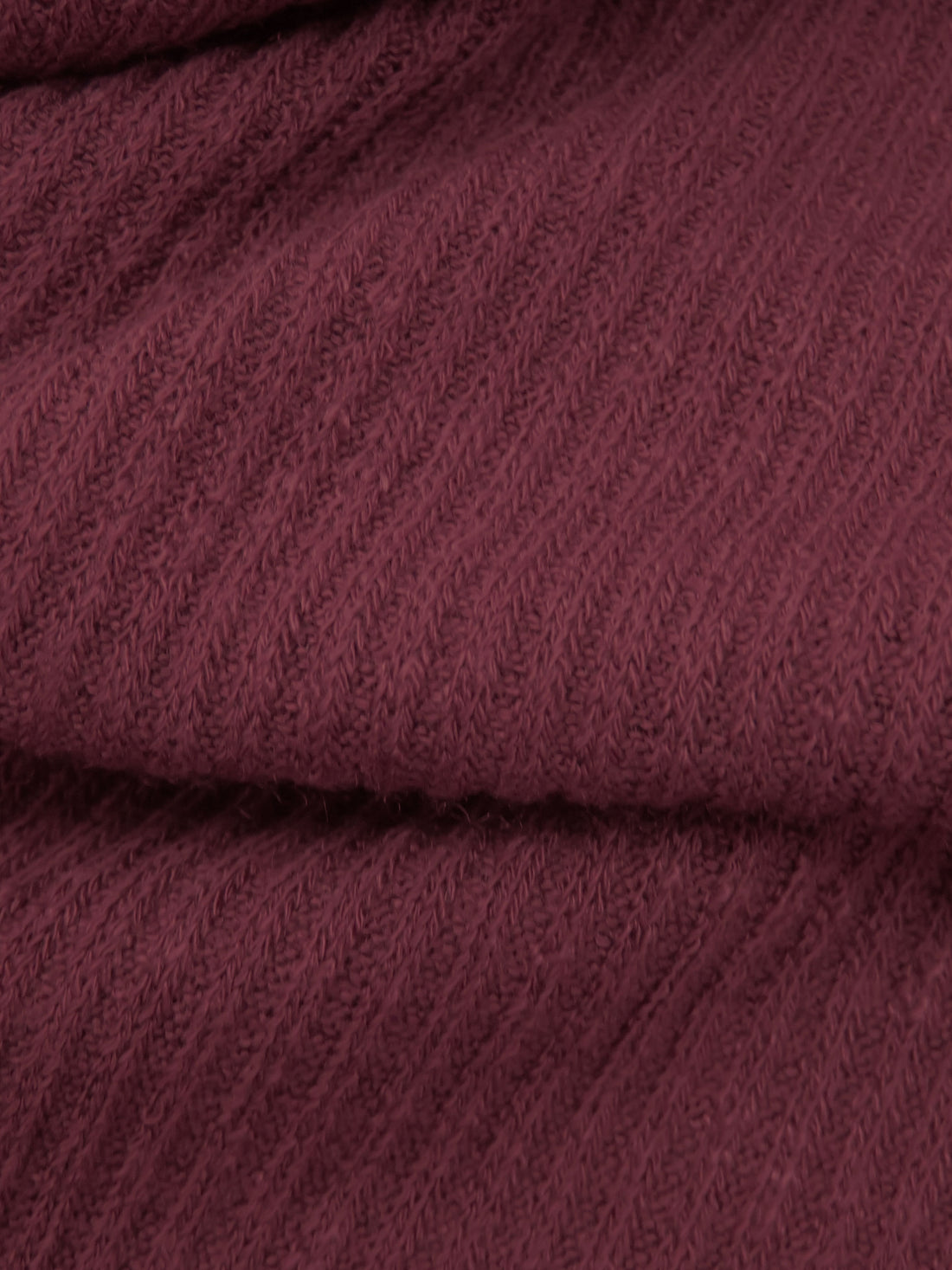Deep Cranberry Polyester/Rayon/Lycra Rib Sweater Knit - Michael Stars - 46W