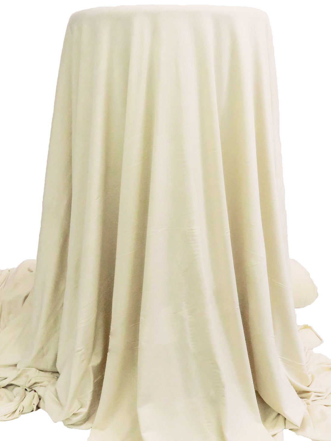 Parchment Polyester/Lycra Shiny Knit - Famous Dress Designer - 54W