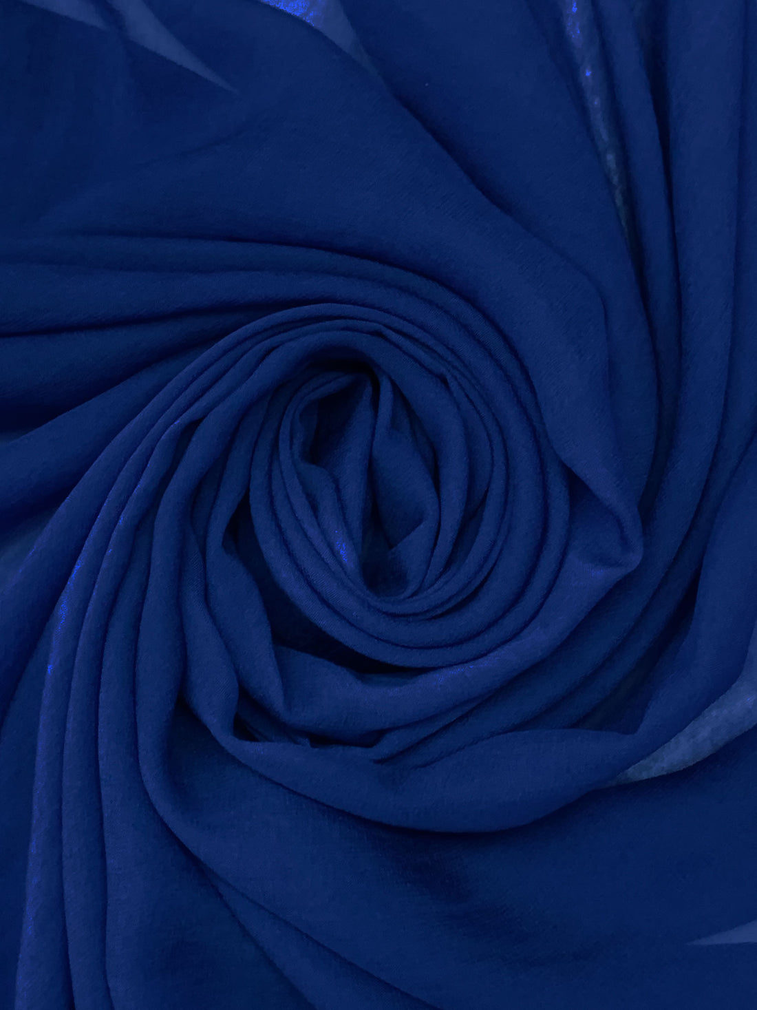 Dark Royal Blue 100% Nylon Crinkle Chiffon 58W