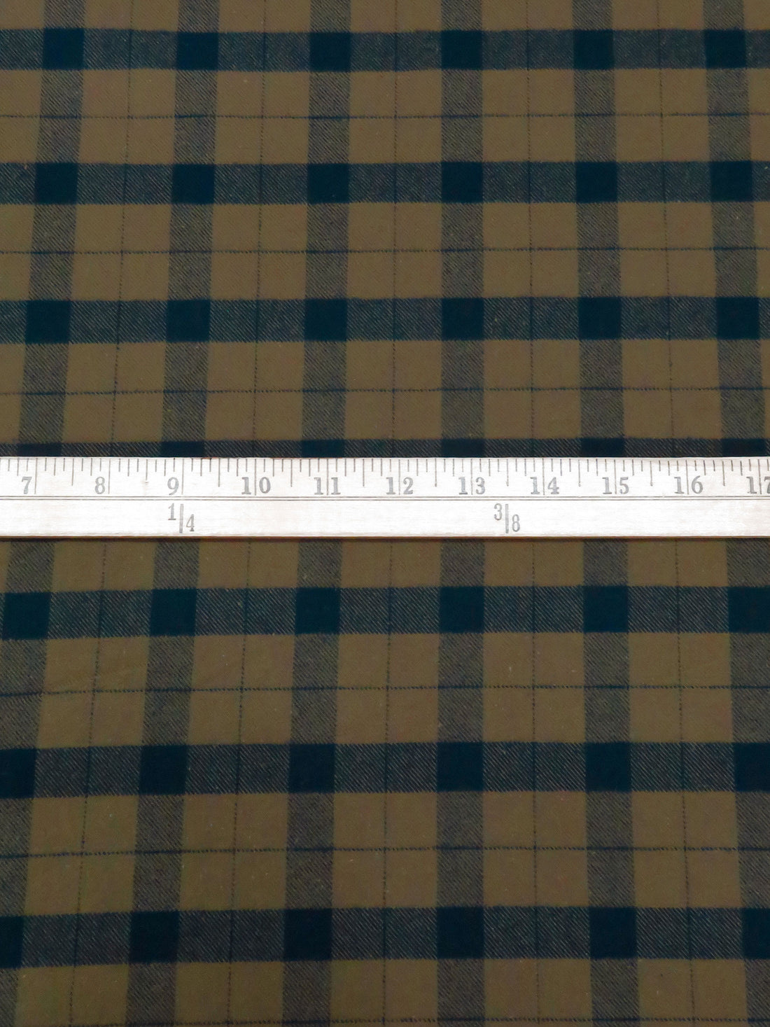 Dark Dirt/Dark Midnight Navy 100% Cotton Plaid Weave Flannel Jacket Weight Woven 57W
