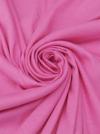 Deep Taffy Pink Cotton/Polyester Fine Rib Knit 50W