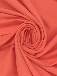 Peachy Coral Rayon/Nylon/Lycra Stretch Bengaline Suiting - NY Designer - 58W