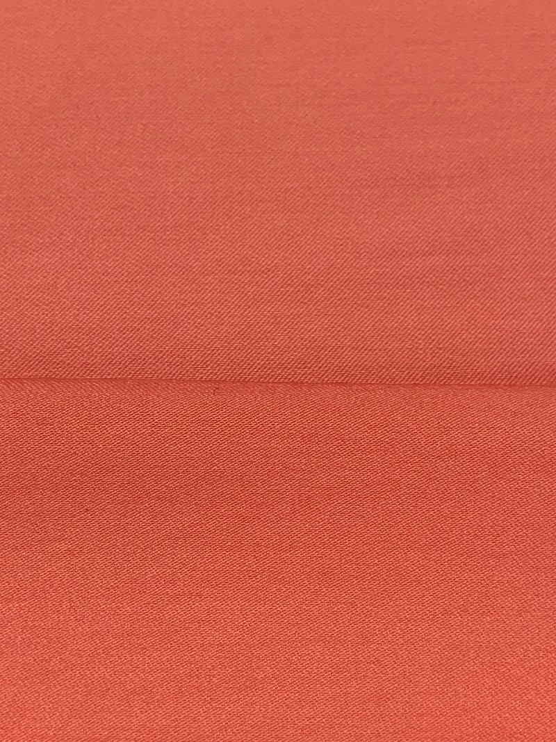 Peachy Coral Rayon/Nylon/Lycra Stretch Bengaline Suiting - NY Designer - 58W