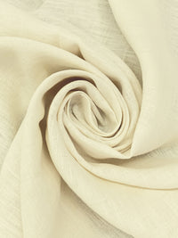 Muted Cream 100% Linen Shirt-Weight Woven - European Mill - 56W