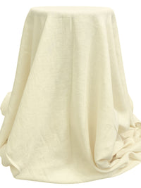 Muted Cream 100% Linen Shirt-Weight Woven - European Mill - 56W
