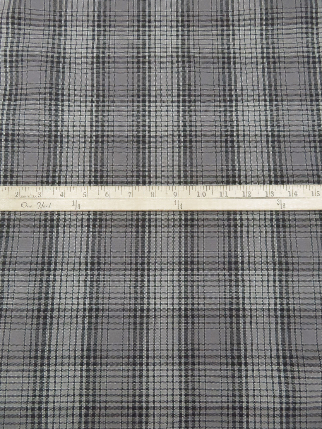 Charcoal Gray/Mid Gray/Cloud Gray/Multi 100% Cotton Plaid Weave Flannel Jacket Weight Woven 58W