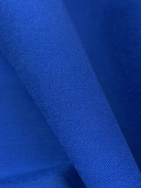 Cobalt Blue Rayon/Nylon/Lycra Stretch Bengaline Suiting - NY Designer - 58W