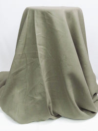 Cavern Moss Green 100% Linen Shirt-Weight Woven - European Mill - 58W