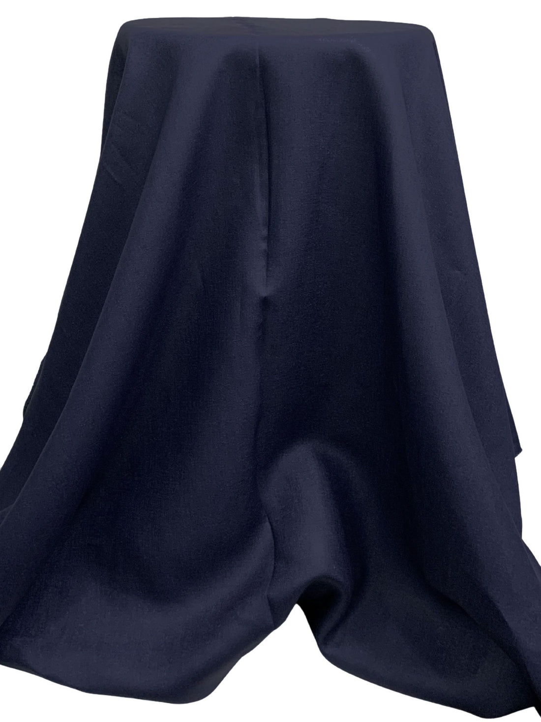 Midnight Blue 100% Linen Printed Solid Woven - European Mill - 54W