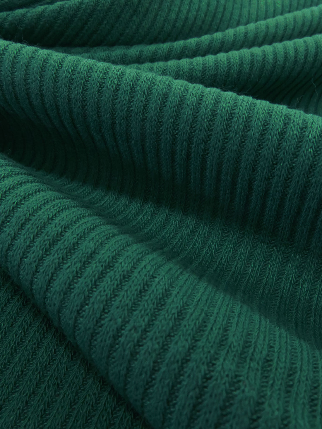 Jungle Green Polyester/Rayon/Lycra Ribbed Sweater Knit - Michael Stars - 46W