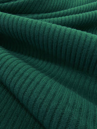 Jungle Green Polyester/Rayon/Lycra Ribbed Sweater Knit - Michael Stars - 46W