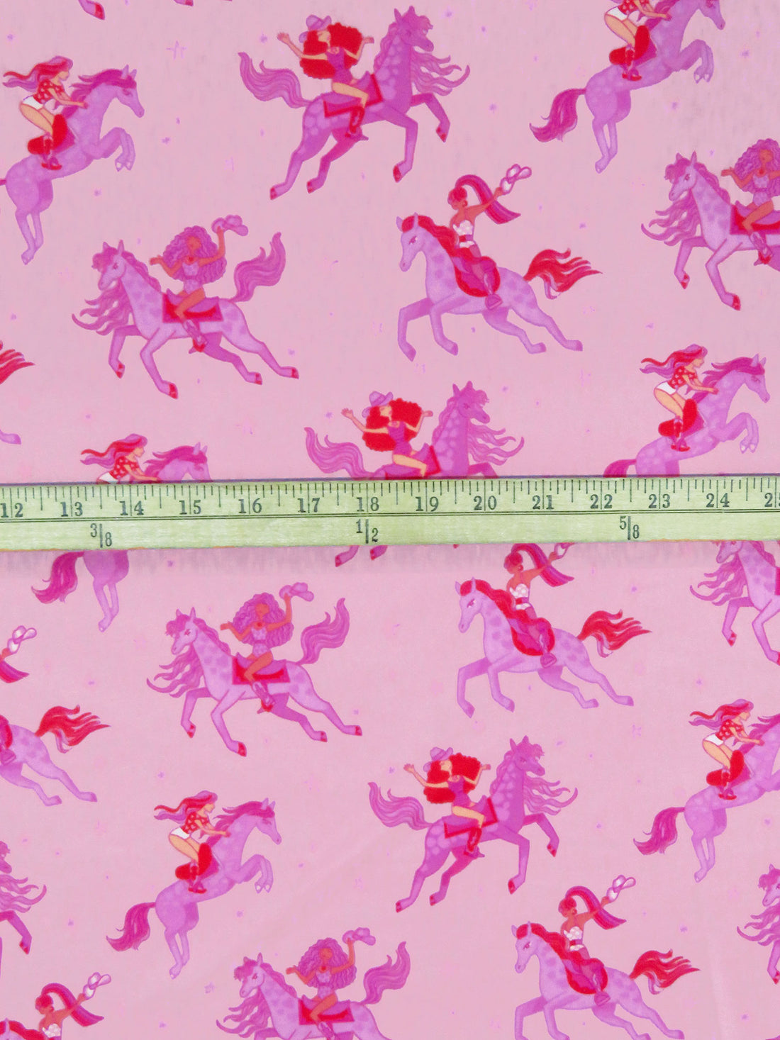 Bubblegum Pink/White/Vivid Magenta Polyester/Lycra Pink Pony Print Double Brushed Knit 65W
