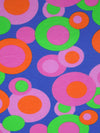 Kiwi/French Rose/Blueberry/Multi Cotton/Polyester Dot Print Interlock 60W