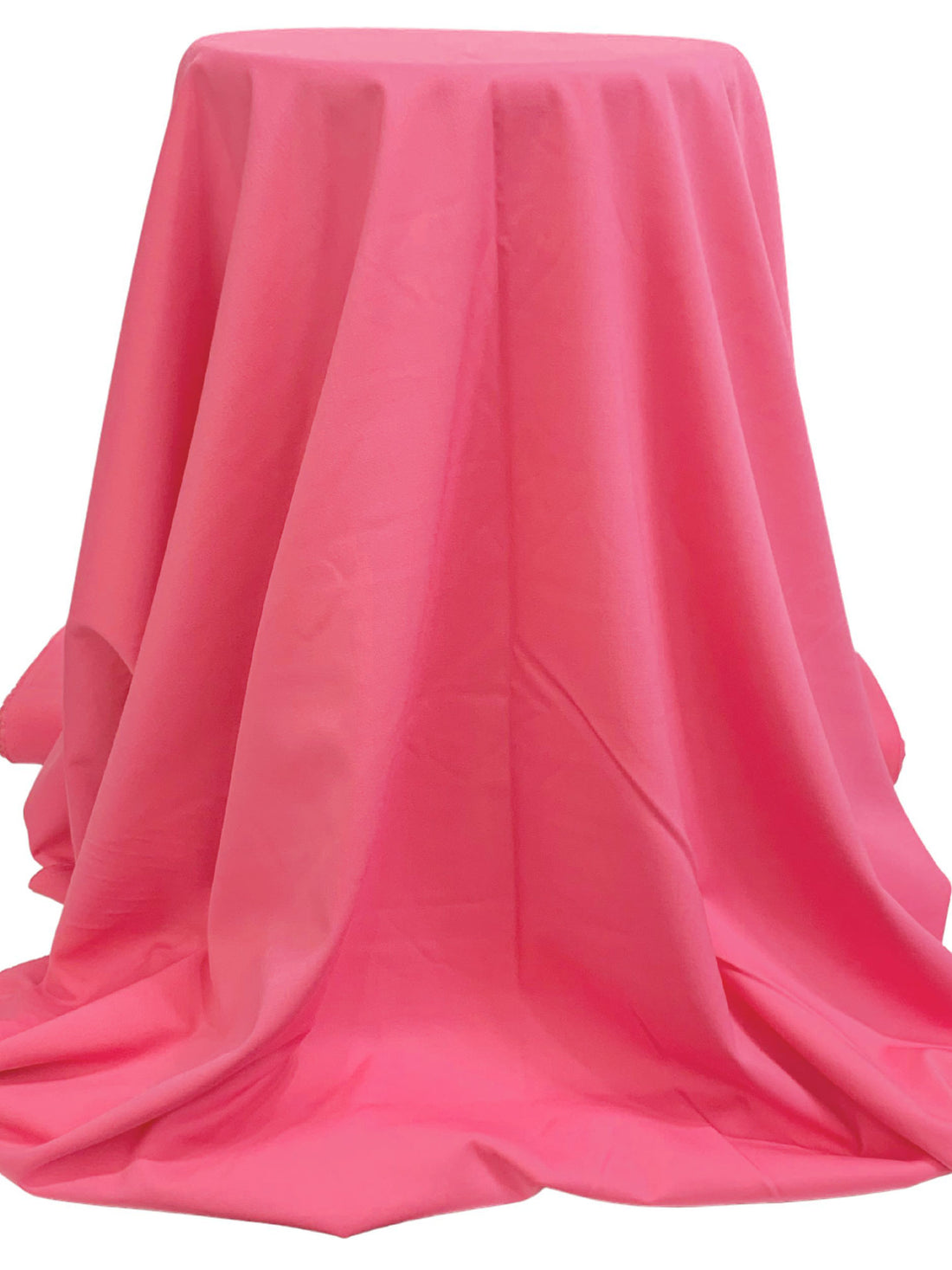 Strawberry Pink Polyester/Rayon/Wool/Lycra Stretch Gabardine Suiting 59W