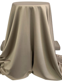 Stone Taupe 100% Polyester Crepe-Back Satin 58W