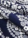 Midnight Navy/White Polyester/Lycra Floral Paisley Print ITY Knit - NY Designer - 58W