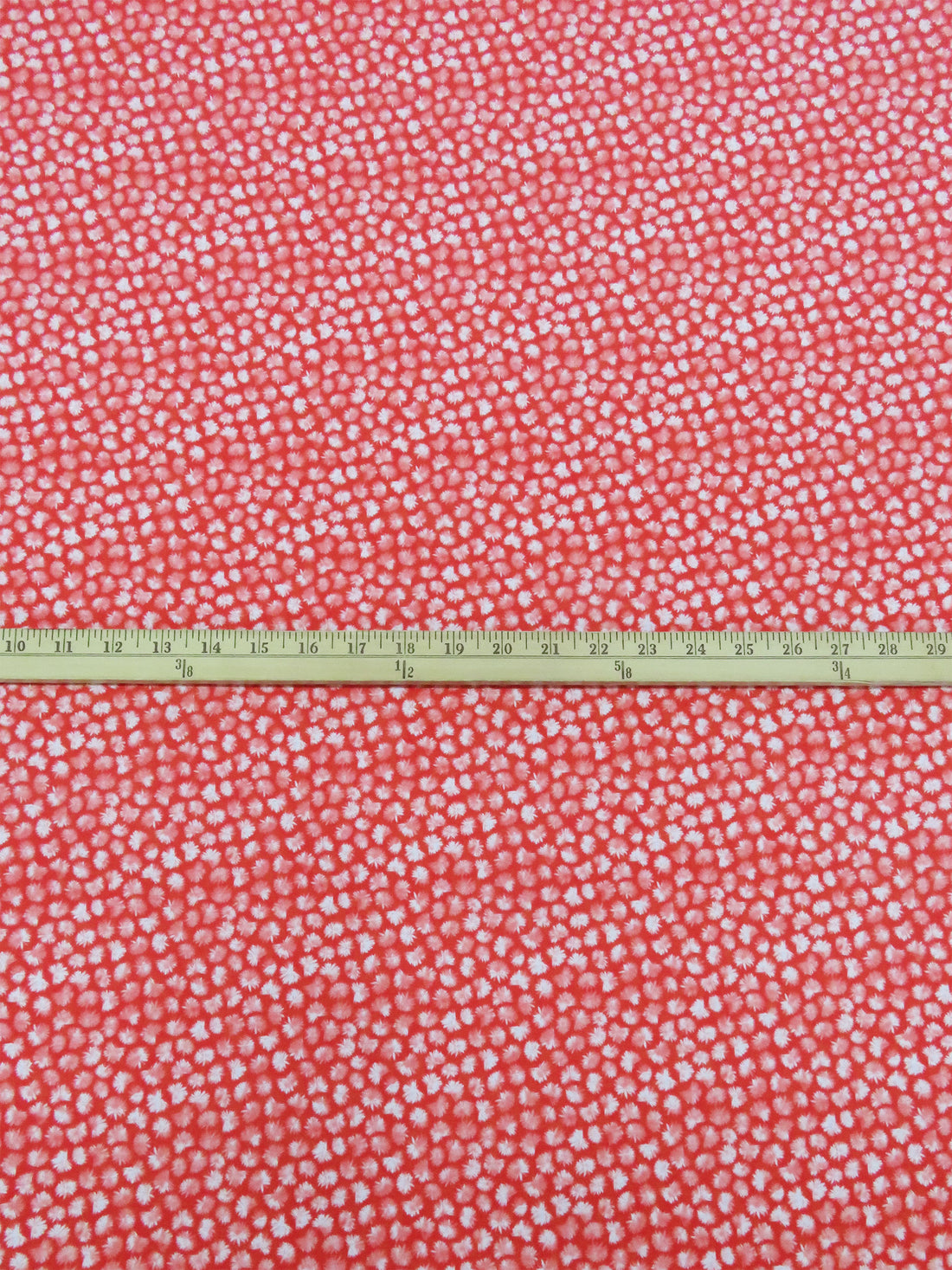 Hot Strawberry/White Polyester/Lycra Dandelion Puffs Print ITY Knit - NY Designer - 58W