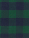Castleton Green/Navy 100% Cotton Buffalo Plaid Flannel Shirting 58W