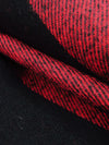 Cadmium Red/Black 100% Cotton Plaid Weave Yarn-Dyed Flannel Shirting 60W