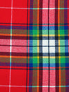 Maximum Red/Vine Green/Dark Navy/Multi 100% Cotton Plaid Weave Flannel Shirting 60W