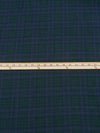 Kachi Iro Blue/Racing Green 100% Cotton Plaid Weave Flannel Shirting 62W