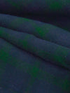 Kachi Iro Blue/Racing Green 100% Cotton Plaid Weave Flannel Shirting 62W