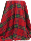 Dark Red/Hunter Green/Midnight Navy/Multi 100% Cotton Plaid Weave Yarn-Dyed Flannel Shirting 60W