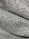 Light Gray Polyester/Wool Heathered Flannel Suiting 58W