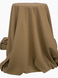 Toffee Brown Polyester/Wool Heathered Flannel Suiting 58W