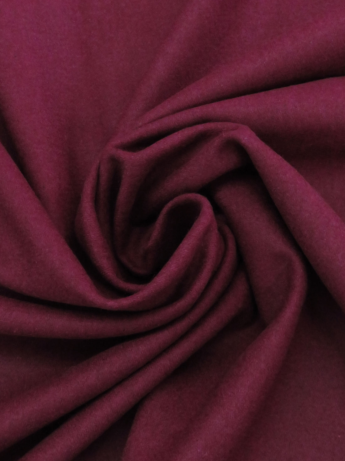 Royal Burgundy Polyester/Wool Melton Coating 58W